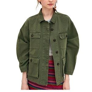 NWOT Zara TRF khaki utility jacket size small/medium